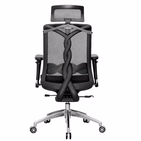 Comercio al por mayor cómoda silla de oficina de malla de tela duradera con brazo suave y cómodo con ruedas