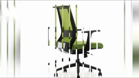 Silla de oficina ergonómica giratoria excelente moderna de tela de malla MEDIADA silla de personal con brazos y ruedas